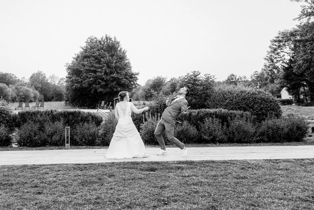 Noir et blanc — photographie de mariage