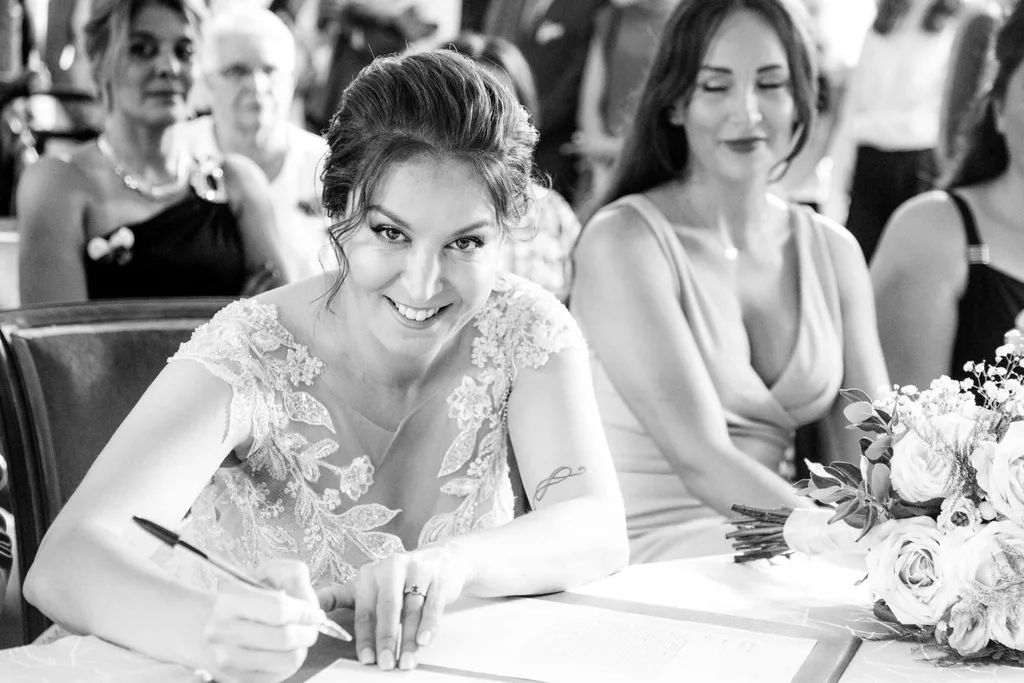 Noir et blanc — photographie de mariage