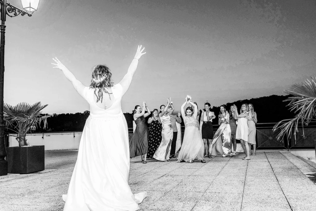 Noir et blanc — photographie de mariage
