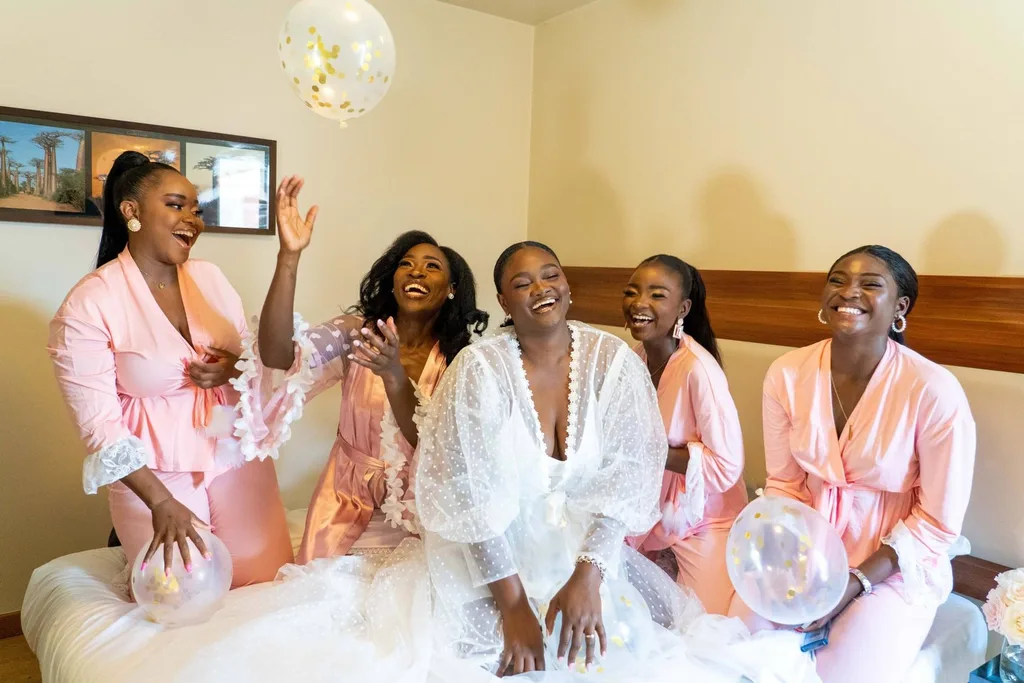 Préparatifs de la mariée — photographie de mariage