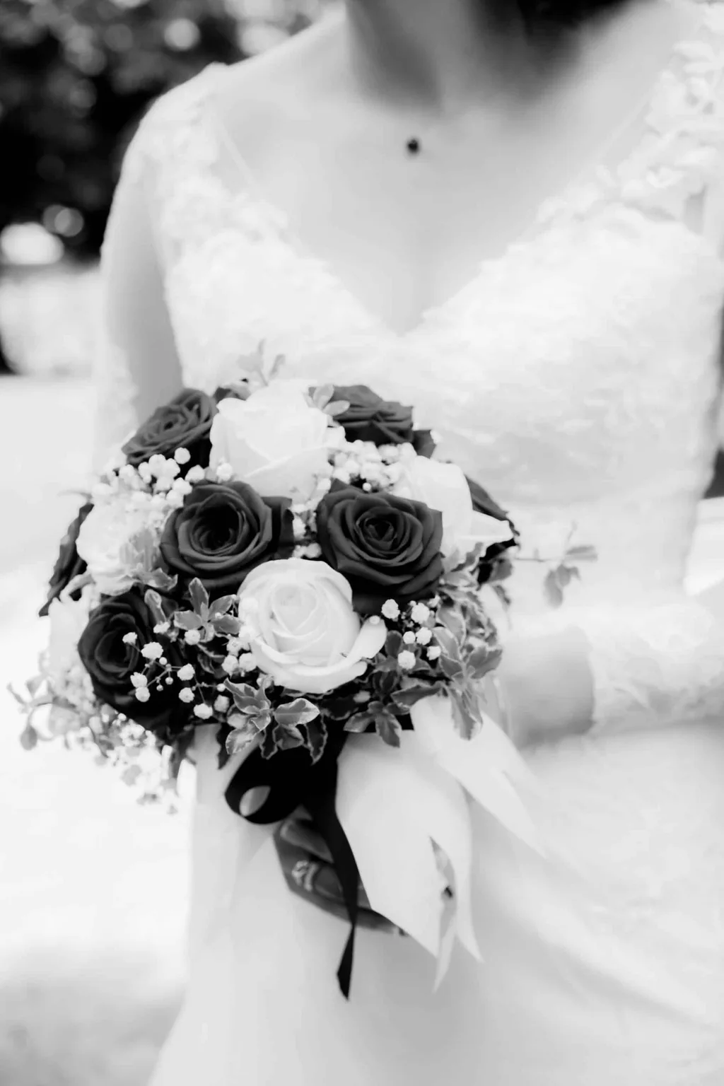Noir et blanc — photographie de mariage